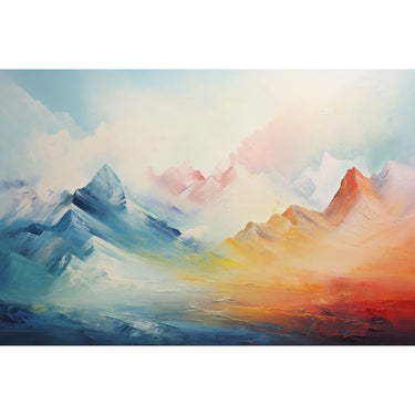 Mountain Abstract Acrylic Canvas